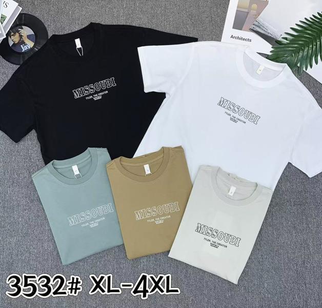 Футболка F.T.H (XL-4XL) 3532 l.grey (лето)