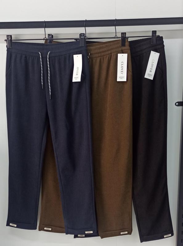 Штаны спорт SvedaJin (2XL-6XL) MR698 brown (деми)