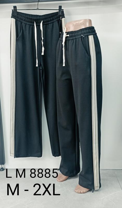 Штаны спорт SvedaJin (M-2XL) LM8885 black (деми)