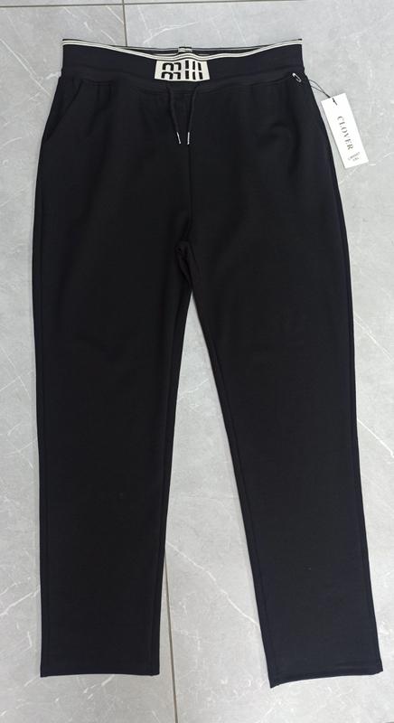 Штаны спорт SvedaJin (2XL-6XL) LM8887 black (деми)