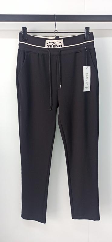 Штаны спорт SvedaJin (2XL-6XL) LM8895 black (деми)