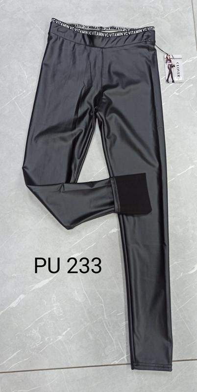Лосины SvedaJin (M-2XL) PU233 black (деми)