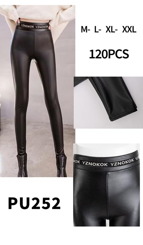 Лосины SvedaJin (M-2XL) PU252 black (деми)
