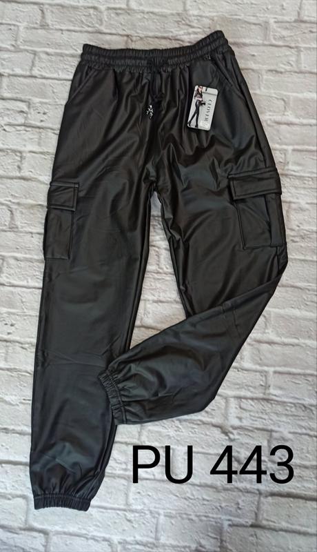 Штаны SvedaJin (M-4XL) PU443 black (зима)