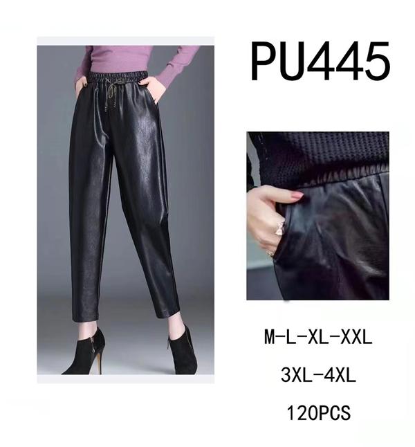 Штаны SvedaJin (M-4XL) PU445 black (зима)