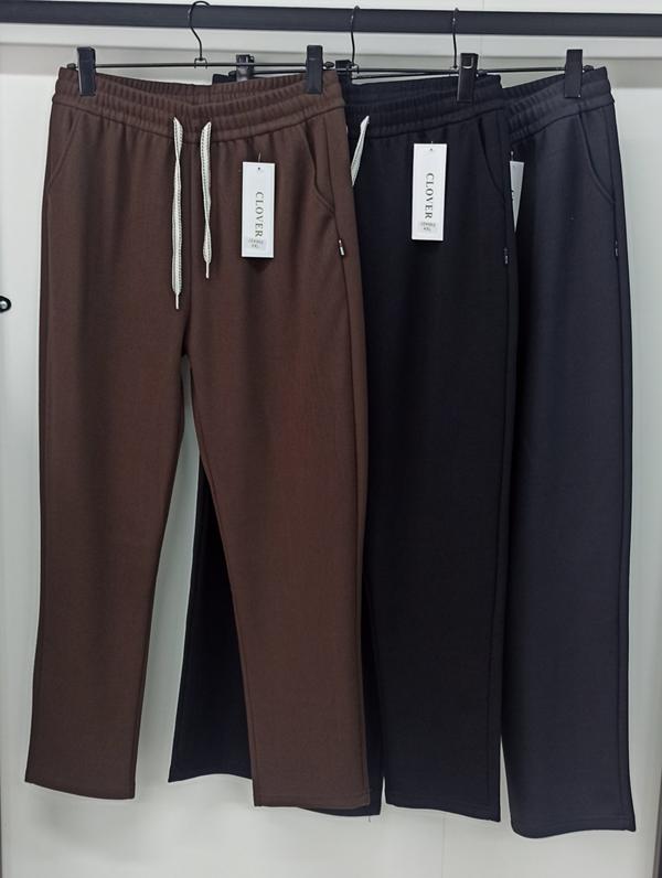 Штаны спорт SvedaJin (3XL-6XL) TJZ4962 black (деми)