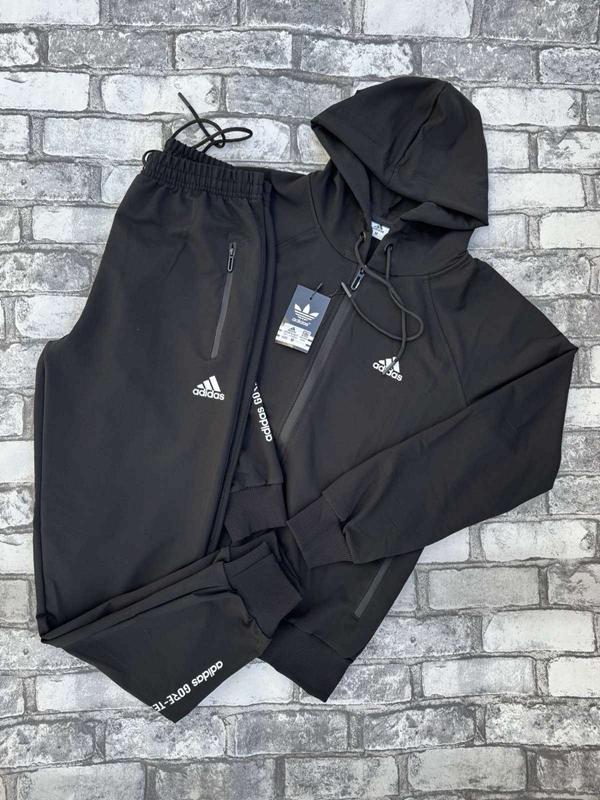 Костюм спорт Shon (46-54) S721 black (деми)
