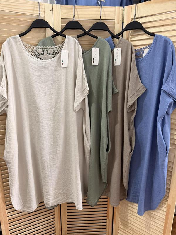 Платье Emsweekis (50-58) E540 khaki (лето)