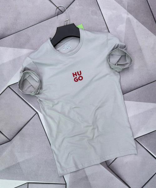 Футболка Rassul (S-2XL) 6298 l.grey (лето)