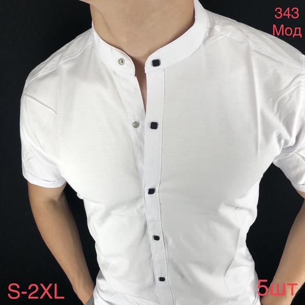 Рубашка Надийка (46-54) N343 white (лето)