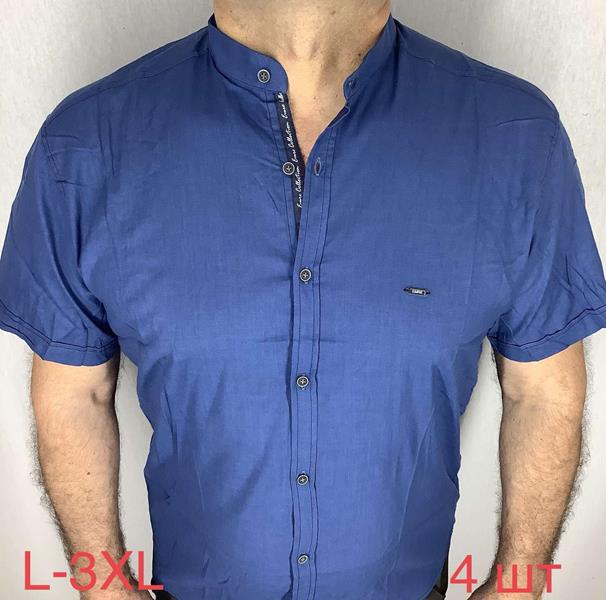 Рубашка Надийка (54-60) ND287 blue (лето)