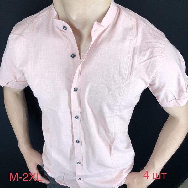 Рубашка Надийка (M-3XL) ND293 pink (лето)
