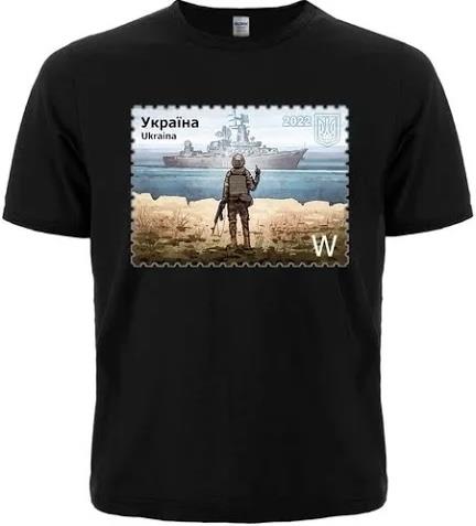 Футболка Алия (50-58) Ukraine black (лето)