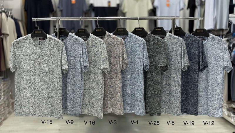 Футболка Steelway (3XL-6XL) VS5618-25 d.grey (лето)