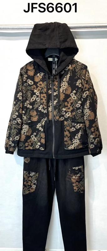 Костюм спорт Immei (2XL-5XL) JFS6601 black (деми)