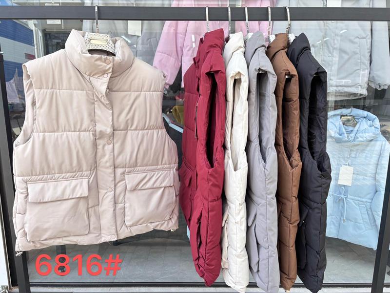 Жилетка Oukali (L-3XL) 6816 black (деми)