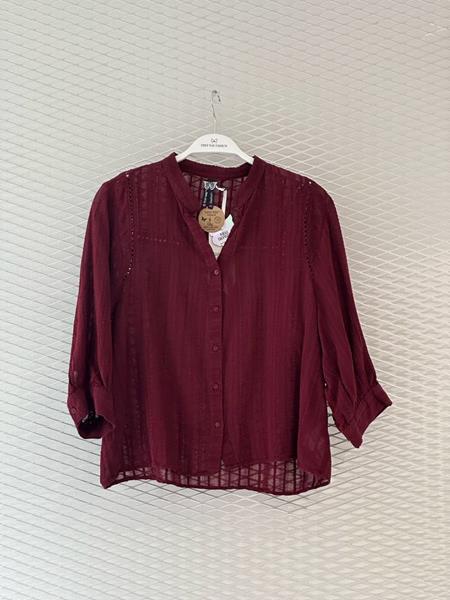 Рубашка New Season (S-L) 8543 wine (лето)