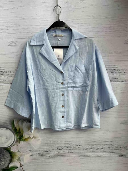 Рубашка New Season (S-L) 8559 l.blue (лето)