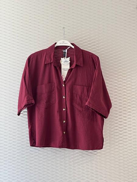 Рубашка New Season (S-XL) 8564 wine (лето)