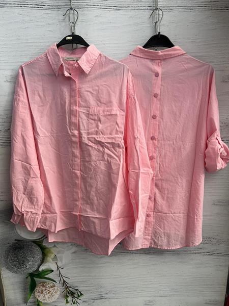 Рубашка New Season (S-L) 8566 pink (лето)