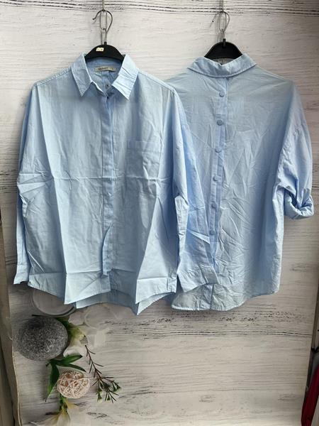Рубашка New Season (S-L) 8567 l.blue (лето)