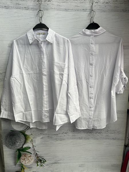 Рубашка New Season (S-L) 8568 white (лето)