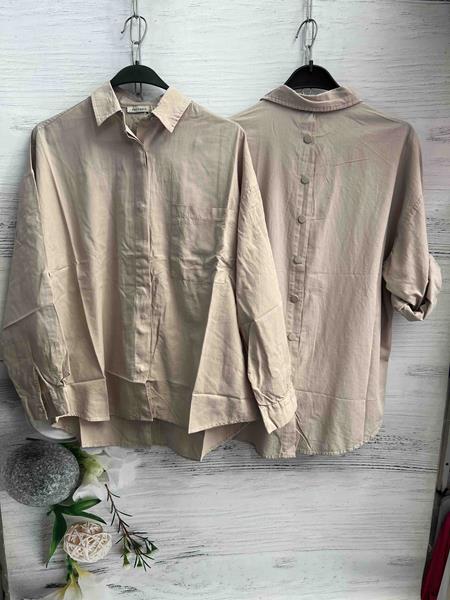 Рубашка New Season (S-L) 8570 beige (лето)