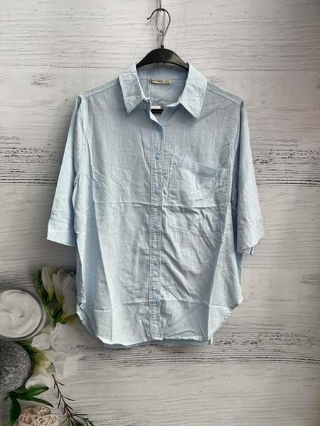 Рубашка New Season (S-L) 8576 l.blue (лето)