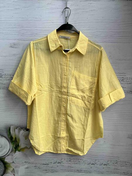 Рубашка New Season (S-L) 8577 yellow (лето)