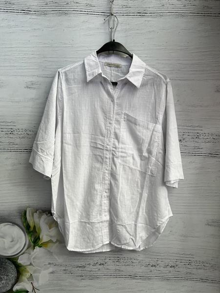 Рубашка New Season (S-L) 8578 white (лето)