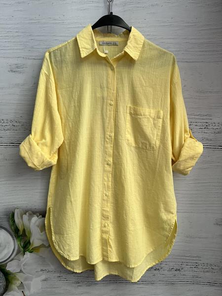 Рубашка New Season (S-L) 8580 yellow (деми)
