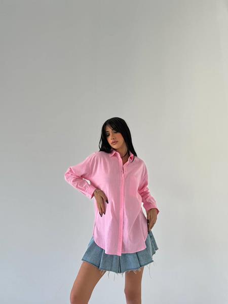 Рубашка New Season (S-L) 8582 pink (деми)