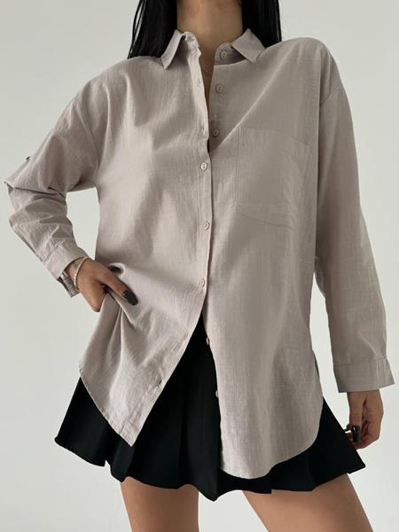 Рубашка New Season (S-L) 8583 grey (деми)