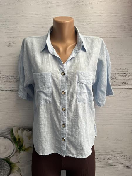 Рубашка New Season (S-XL) 8591 l.blue (лето)
