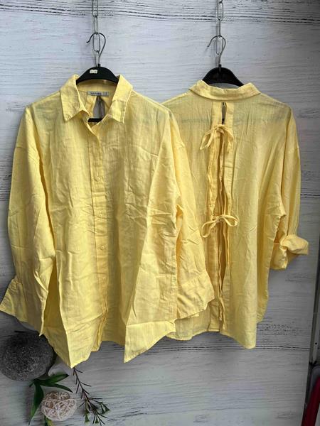 Рубашка New Season (S-L) 8597 yellow (деми)