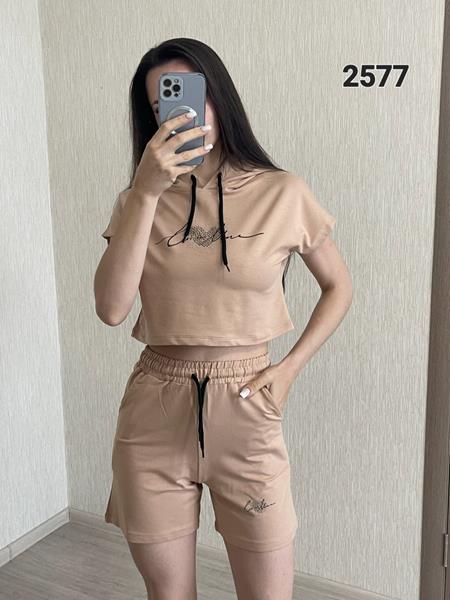 Костюм FSN (42-48) 2577 beige (лето)