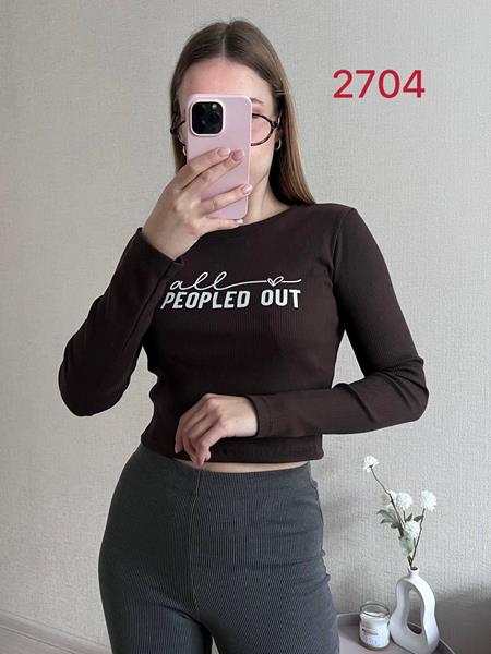 Свитер FSN (42-46) 2704 brown (деми)