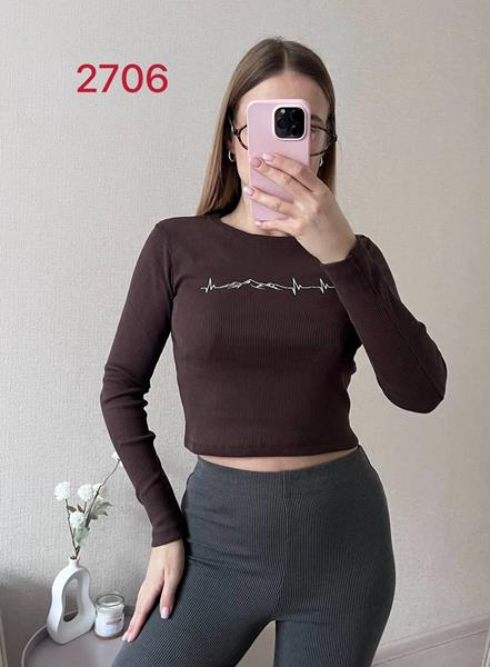 Свитер FSN (42-46) 2706 brown (деми)