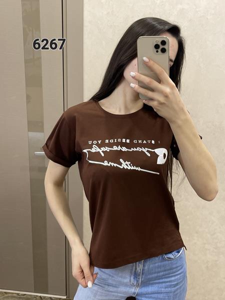 Футболка FSN (44-50) 6267 brown (лето)