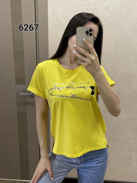 Футболка FSN (44-50) 6267 yellow (лето)