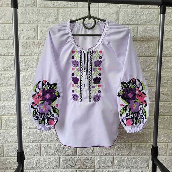 Вышиванка Boys&Girls (6-9) BG347 white (деми)