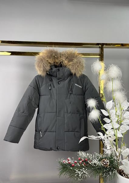 Куртка Delfinka (122-146) B576 grey (зима)