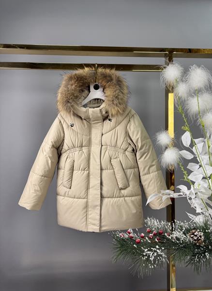 Куртка Delfinka (98-122) CP69 beige (зима)