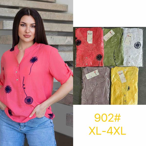 Футболка JJF (XL-4XL) 902 pink (лето)