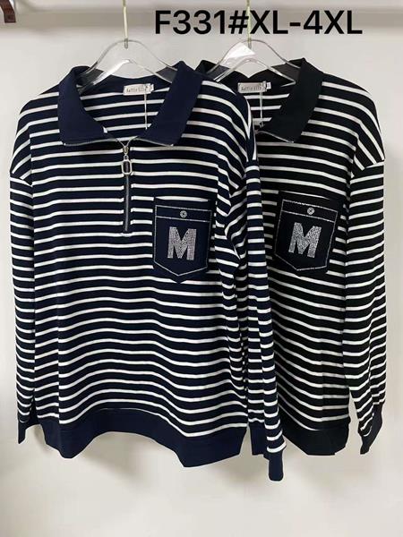 Свитер Kaffir Lily (XL-4XL) F331 black (деми)