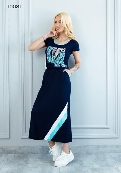 Платье Dra Gon (M-L) 10081 navy (лето)