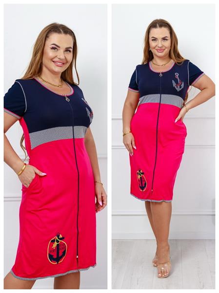 Халат Dra Gon (2XL-4XL) 139161 crimson (лето)