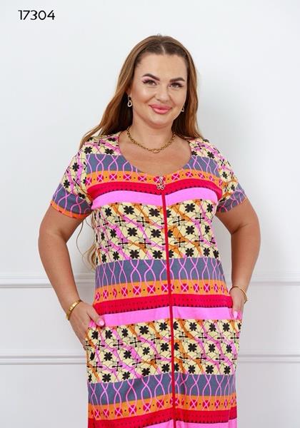 Халат Dra Gon (L-3XL) 17304 pink (лето)