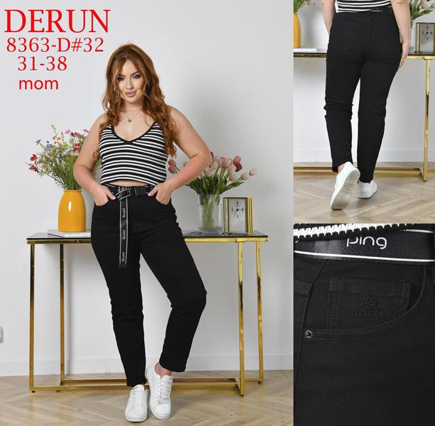 Джинсы Leen (31-38) 8363D black (деми)