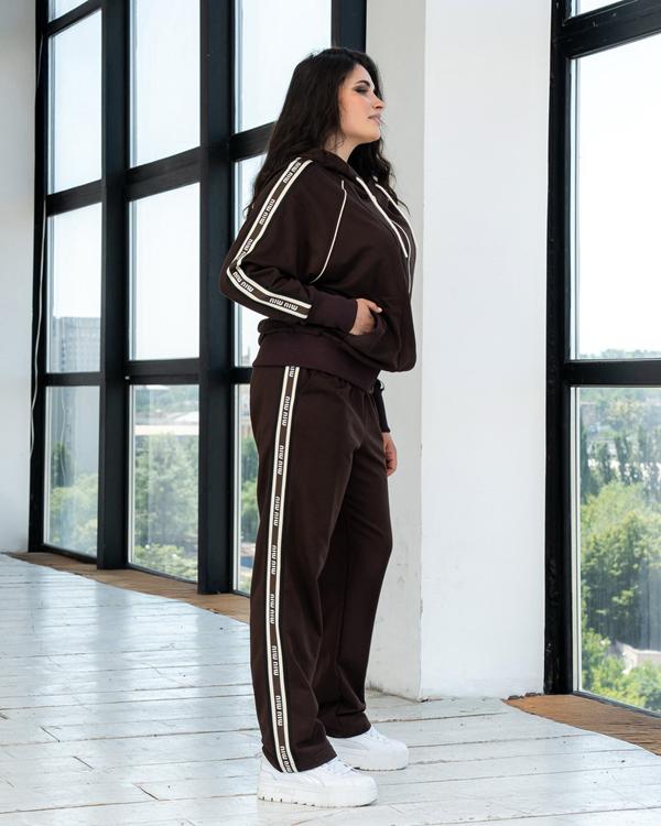 Костюм спорт AZNA (XL-4XL) Д146 brown (деми)